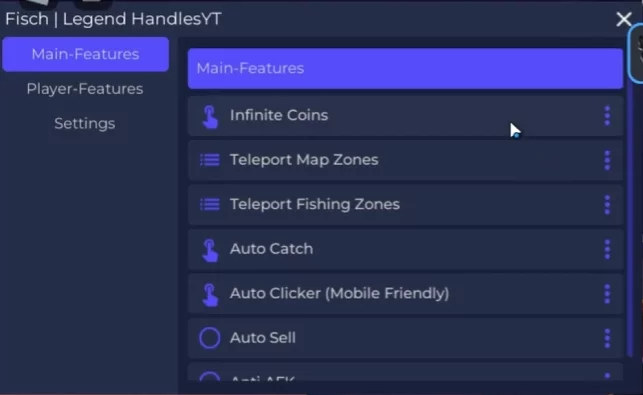 Fisch Free Script Legend Handles Fisch Free Script Legend Handles